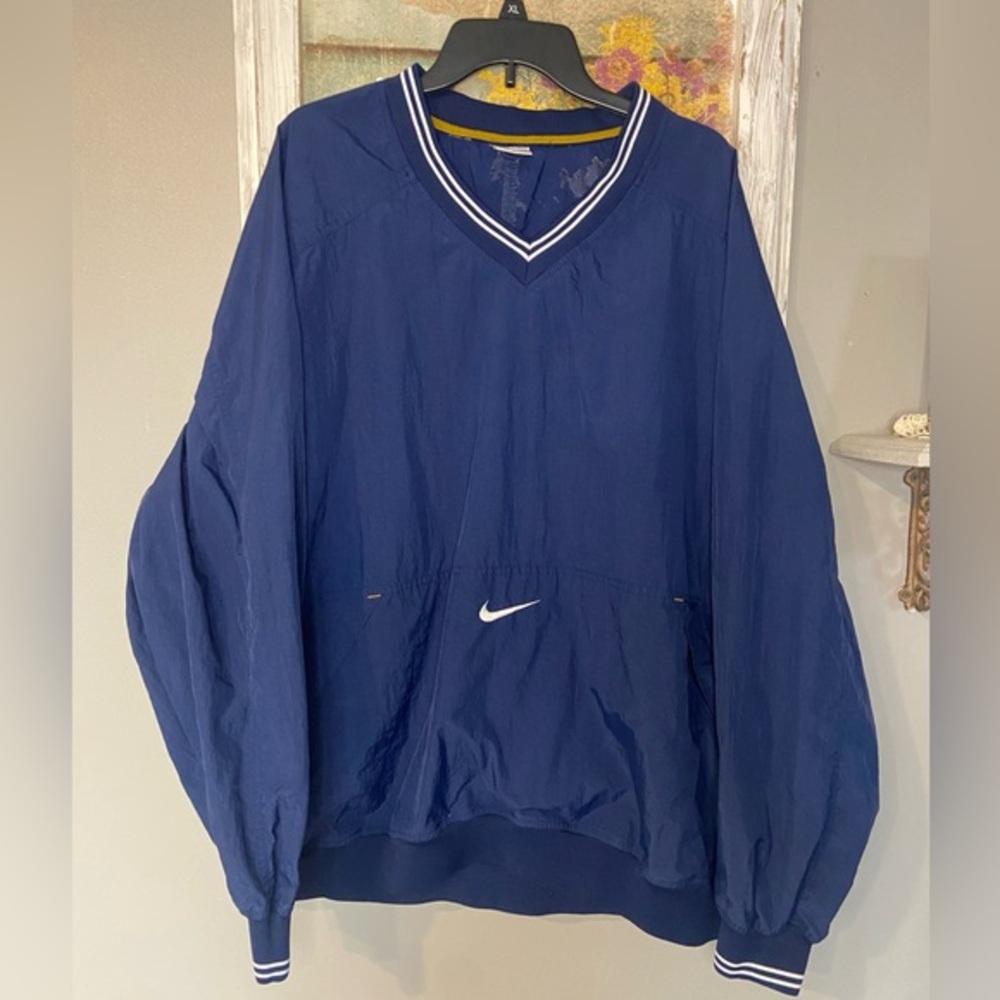 Vintage 90’s Nike White Tag Middle Logo Windbreaker Sz XXL Pullover